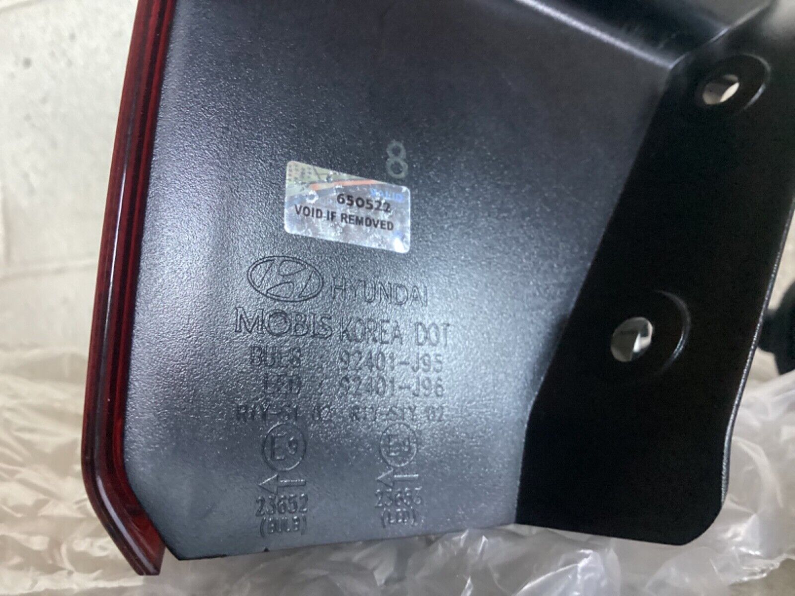 2018 2021 Hyundai Kona Driver LED Tail Light MINT 💎ORIGINAL 92401-J96
