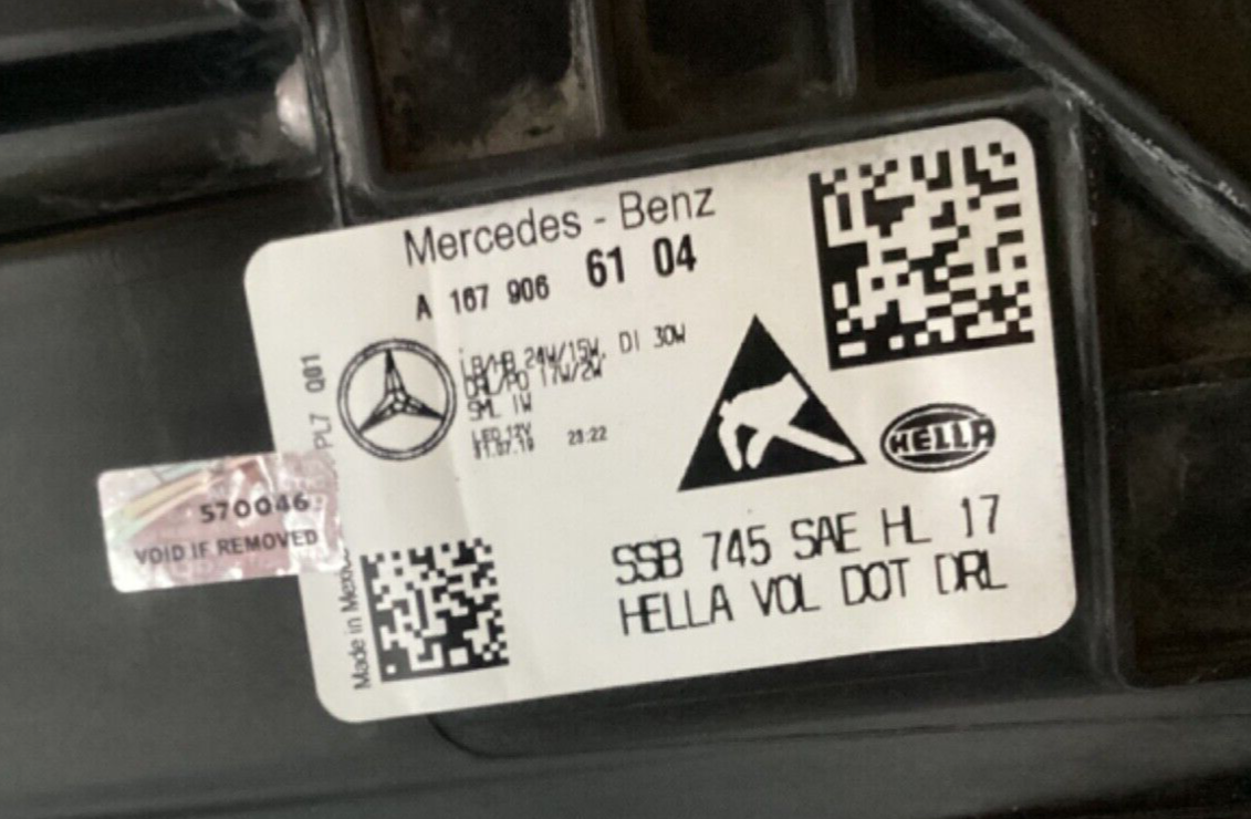 2020 2022 Mercedes Benz GLE Driver FULL LED Headlight COMPLETE ✅ OEM A1679066104