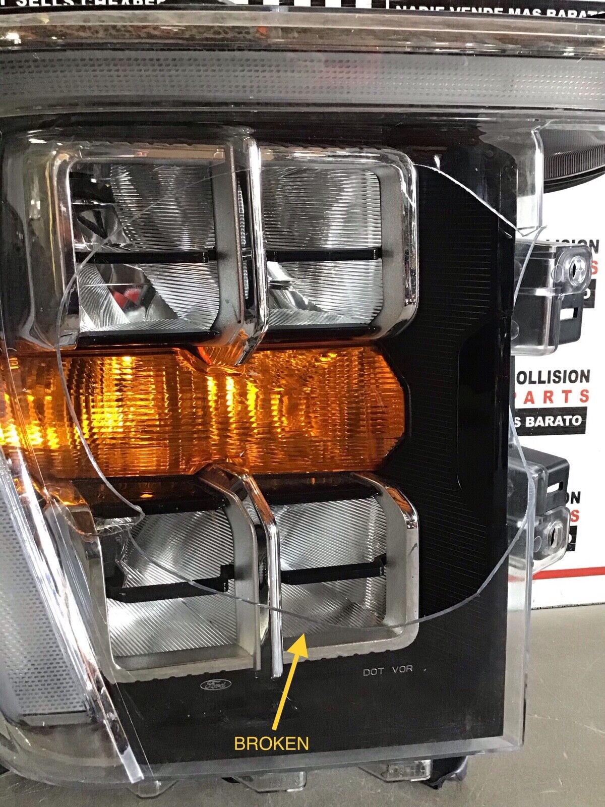 2021 2022 Ford F-150 F150 Right Headlight FULL LED OEM LENS BROKEN FOR PARTS ✅✅